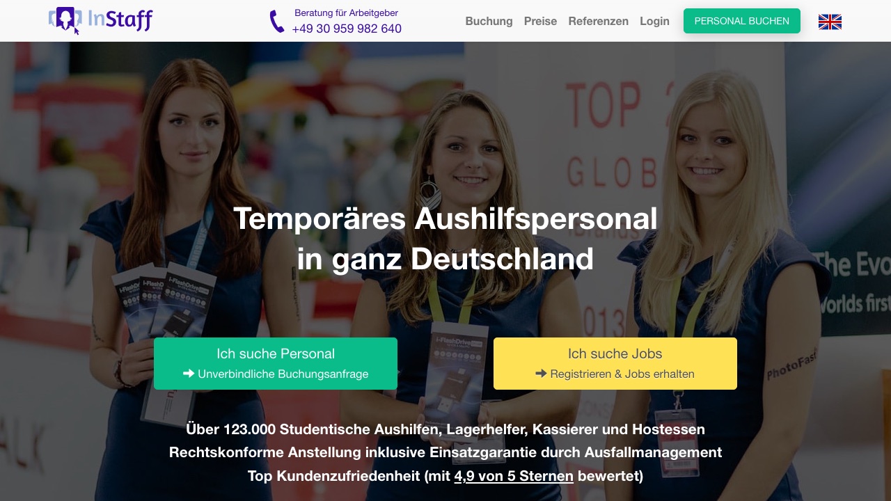 Bildschirmfoto: InStaff