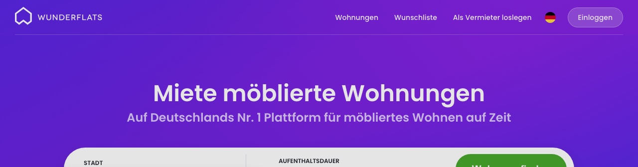 Bildschirmfoto: Wunderflats